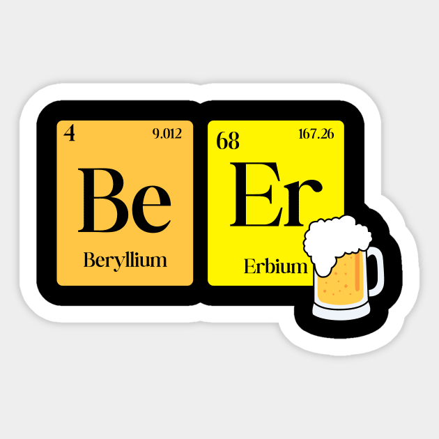 Beer lover Sticker by ChemistryOfClothing